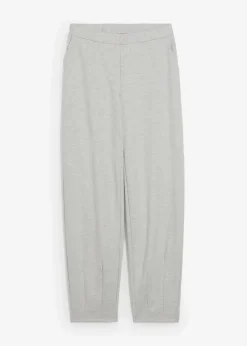Online Barrelhose aus leicht glänzendem Viskose-Mix Damen Bekleidung·Kleider|Zweiteiler & Sets