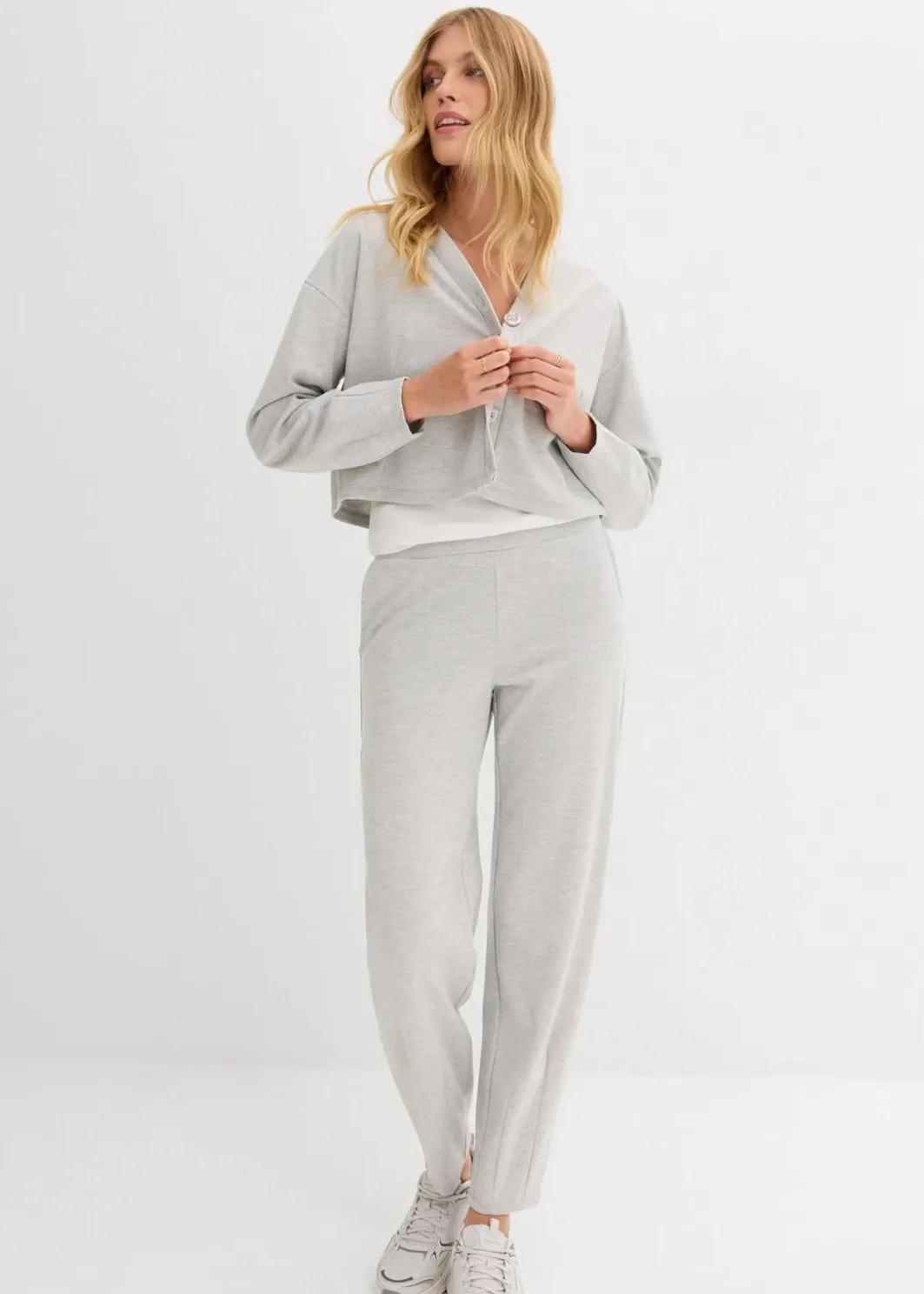 Online Barrelhose aus leicht glänzendem Viskose-Mix Damen Bekleidung·Kleider|Zweiteiler & Sets