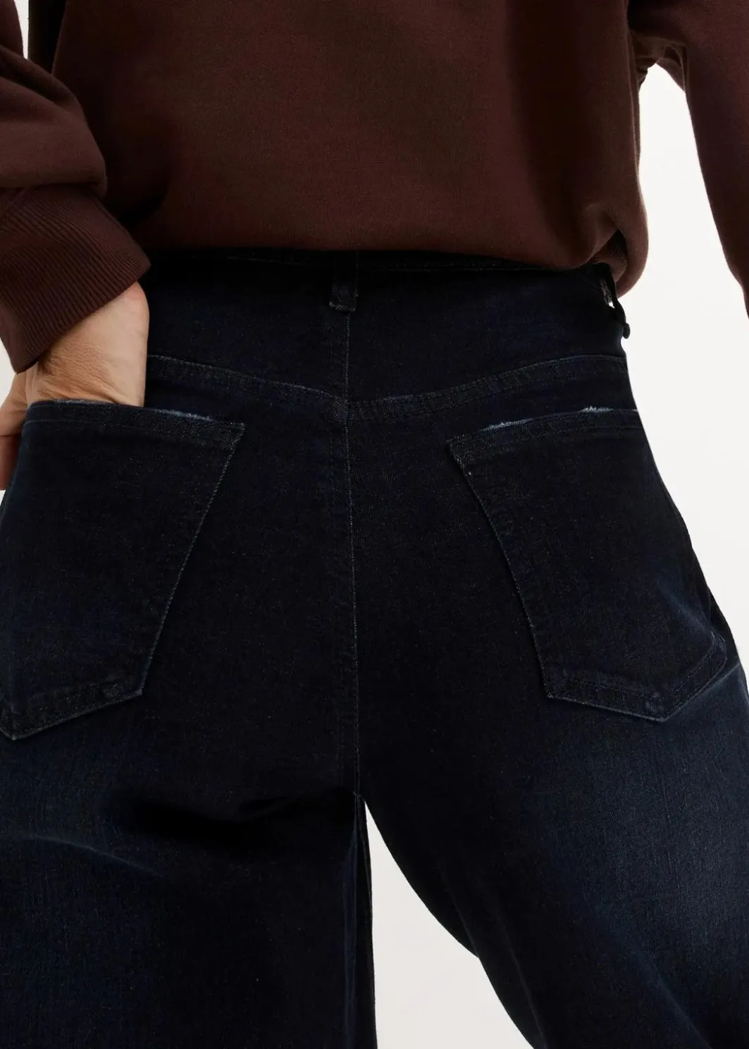 Damen bonprix Bekleidung·Shirts & Tops|Jeans|Barrel-Jeans High Waist, Bequembund