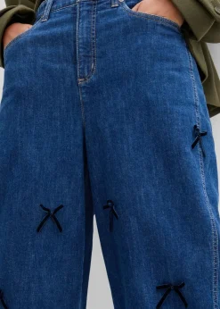 Damen bonprix Bekleidung·Shirts & Tops|Jeans|Barrel-Jeans High Waist, Bequembund