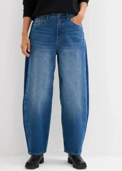 Hot Barrel-Jeans High Waist, cropped Damen Bekleidung·Shirts & Tops|Jeans