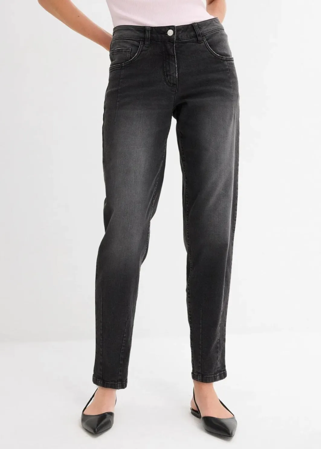 Damen bonprix Jeans|Bekleidung·Shirts & Tops|Barrel-Jeans Mid Waist