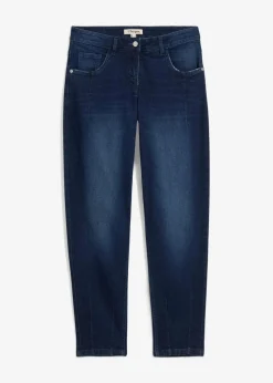 Damen bonprix Bekleidung·Shirts & Tops|Jeans|Barrel-Jeans Mid Waist