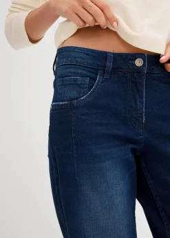 Damen bonprix Bekleidung·Shirts & Tops|Jeans|Barrel-Jeans Mid Waist