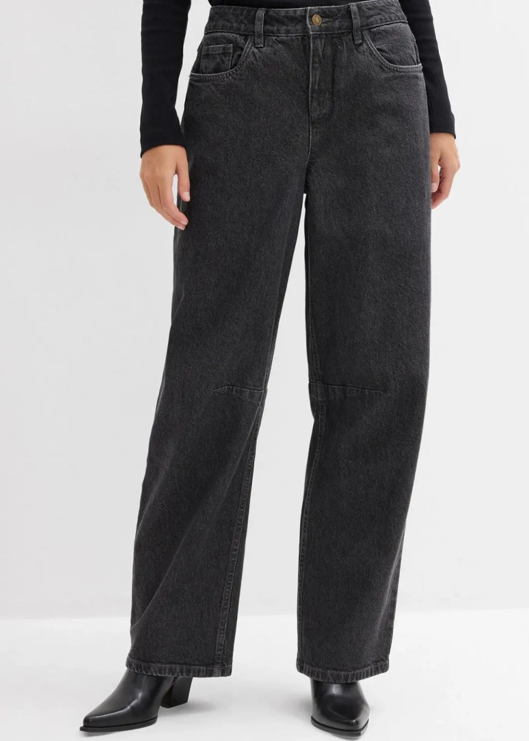 Damen bonprix Jeans|Bekleidung·Shirts & Tops|Barrel-Jeans Mid Waist