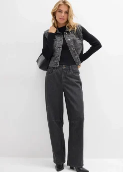 Damen bonprix Jeans|Bekleidung·Shirts & Tops|Barrel-Jeans Mid Waist