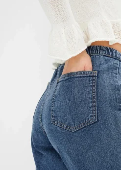 Damen bonprix Jeans|Bekleidung·Shirts & Tops|Barrel-Jeans, Mid Waist, Bequembund