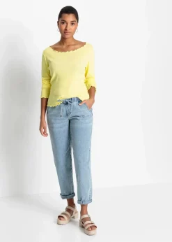 Barrel-Jeans, Mid Waist, Bequembund Damen Bekleidung·Shirts & Tops|Jeans