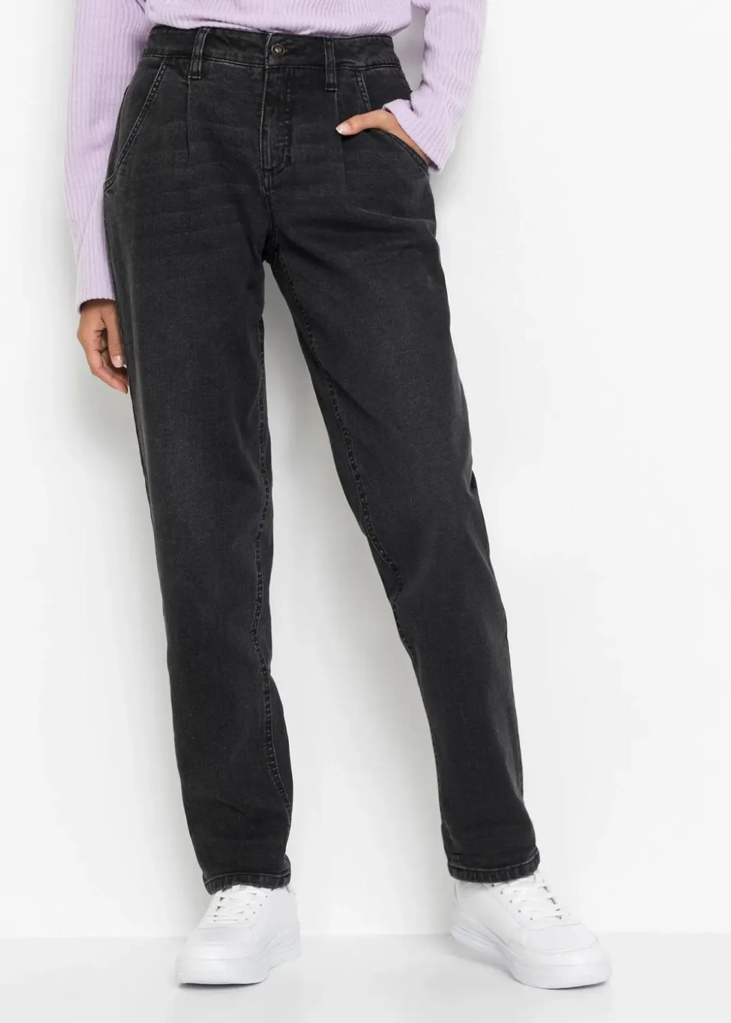 Hot Barrel-Jeans, Mid Waist, Stretch Damen Jeans|Bekleidung·Shirts & Tops