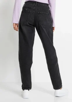 Hot Barrel-Jeans, Mid Waist, Stretch Damen Jeans|Bekleidung·Shirts & Tops