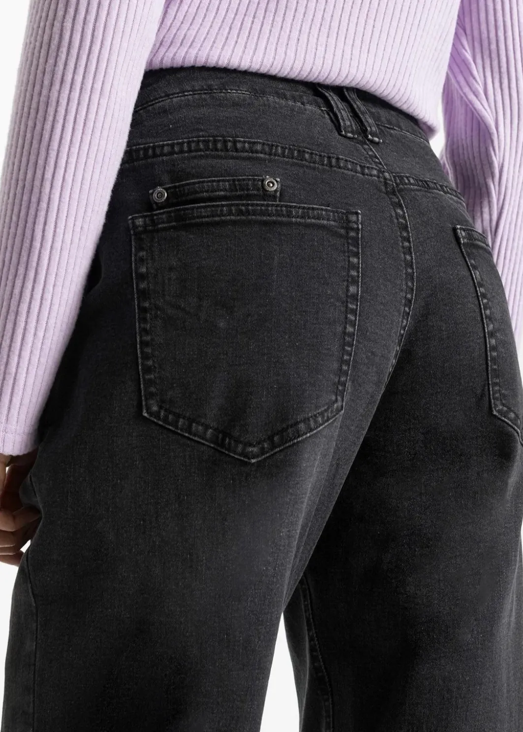 Hot Barrel-Jeans, Mid Waist, Stretch Damen Jeans|Bekleidung·Shirts & Tops