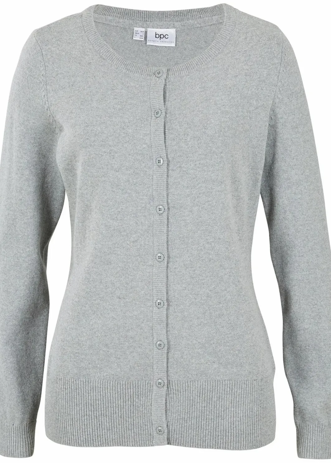 Outlet Basic Feinstrickjacke mit recycelter Baumwolle Damen Pullover & Strickjacken|Basics