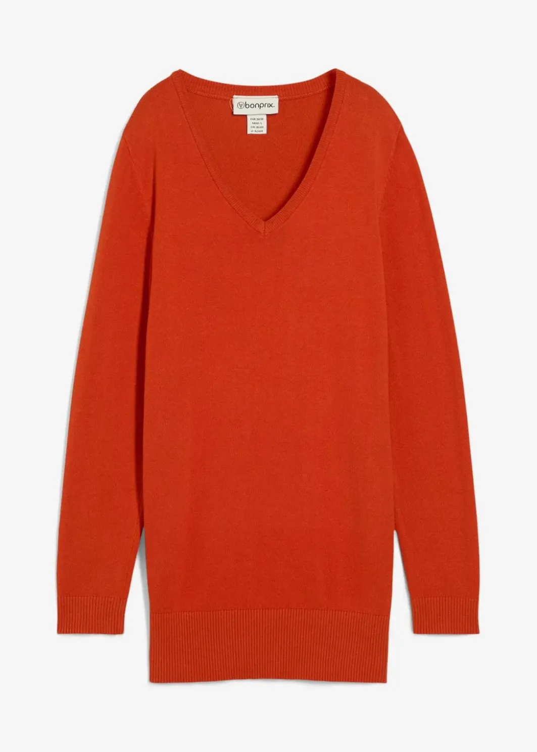 Outlet Basic Longpullover mit V-Ausschnitt Damen Bekleidung·Röcke|Bekleidung·Jeans
