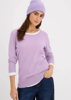 Discount Basic Pullover mit recycelter Baumwolle Damen Strickmode|Pullover & Strickjacken