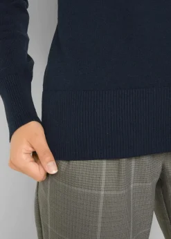Online Basic Pullover mit recycelter Baumwolle Damen Strickmode|Pullover & Strickjacken