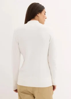 Best Basic Pullover mit Stehkragen mit recycelter Baumwolle Damen Bekleidung·Umstandsmode|Pullover & Strickjacken
