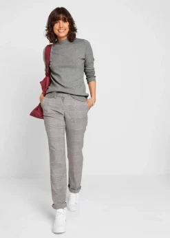 Sale Basic Pullover mit Stehkragen mit recycelter Baumwolle Damen Pullover & Strickjacken|Basics