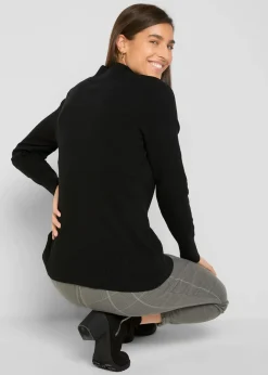 Best Basic Pullover mit Stehkragen mit recycelter Baumwolle Damen Pullover & Strickjacken|Basics