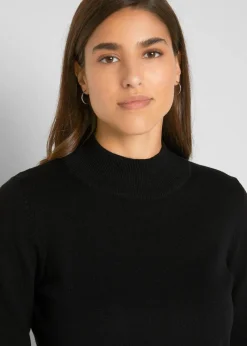 Best Basic Pullover mit Stehkragen mit recycelter Baumwolle Damen Pullover & Strickjacken|Basics