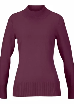 Basic Pullover mit Stehkragen mit recycelter Baumwolle Damen Bekleidung·Umstandsmode|Pullover & Strickjacken