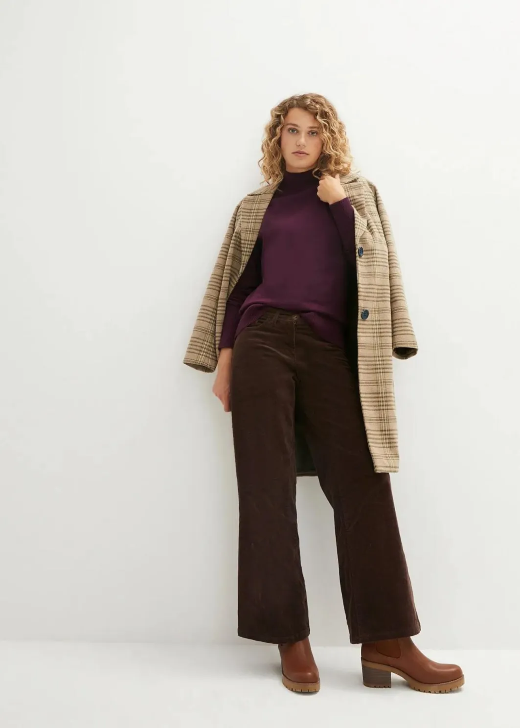 Basic Pullover mit Stehkragen mit recycelter Baumwolle Damen Bekleidung·Umstandsmode|Pullover & Strickjacken