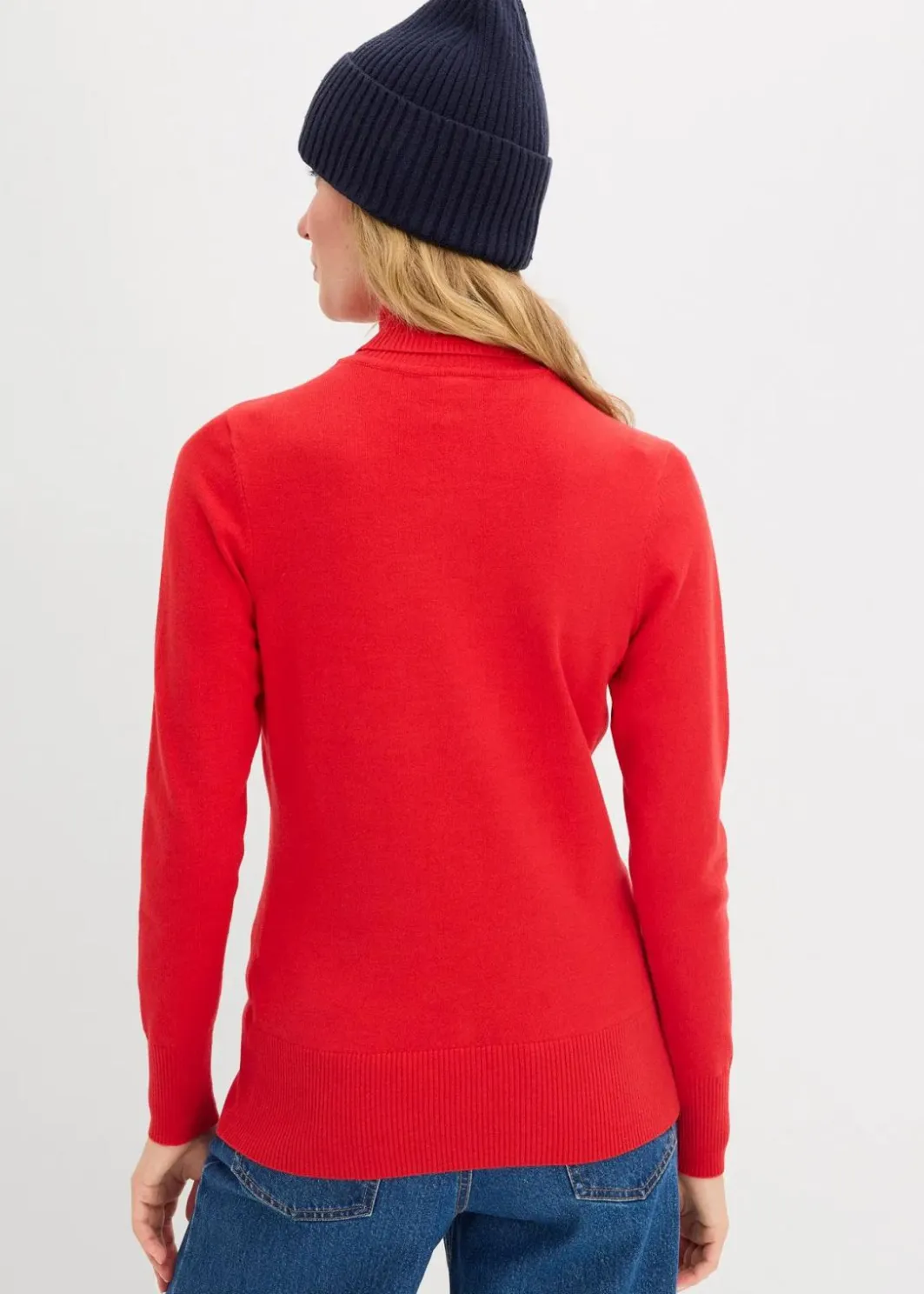Damen bonprix Pullover & Strickjacken|Basics|Basic Rollkragenpullover