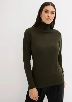 Hot Basic Rollkragenpullover Damen Pullover & Strickjacken|Basics