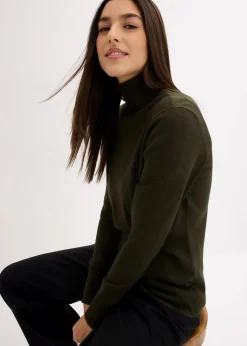 Hot Basic Rollkragenpullover Damen Pullover & Strickjacken|Basics