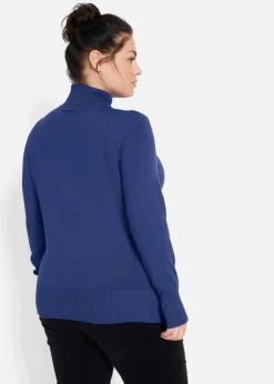 Damen bonprix Pullover & Strickjacken|Basics|Basic Rollkragenpullover