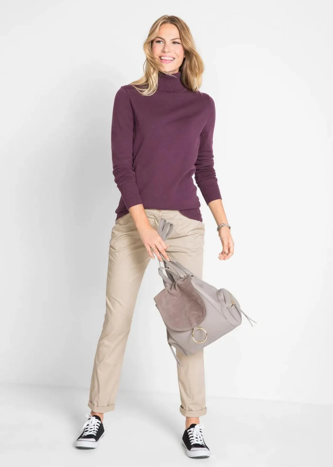 Basic Rollkragenpullover Damen Pullover & Strickjacken|Basics