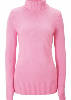 Damen bonprix Strickmode|Pullover & Strickjacken|Basic Rollkragenpullover