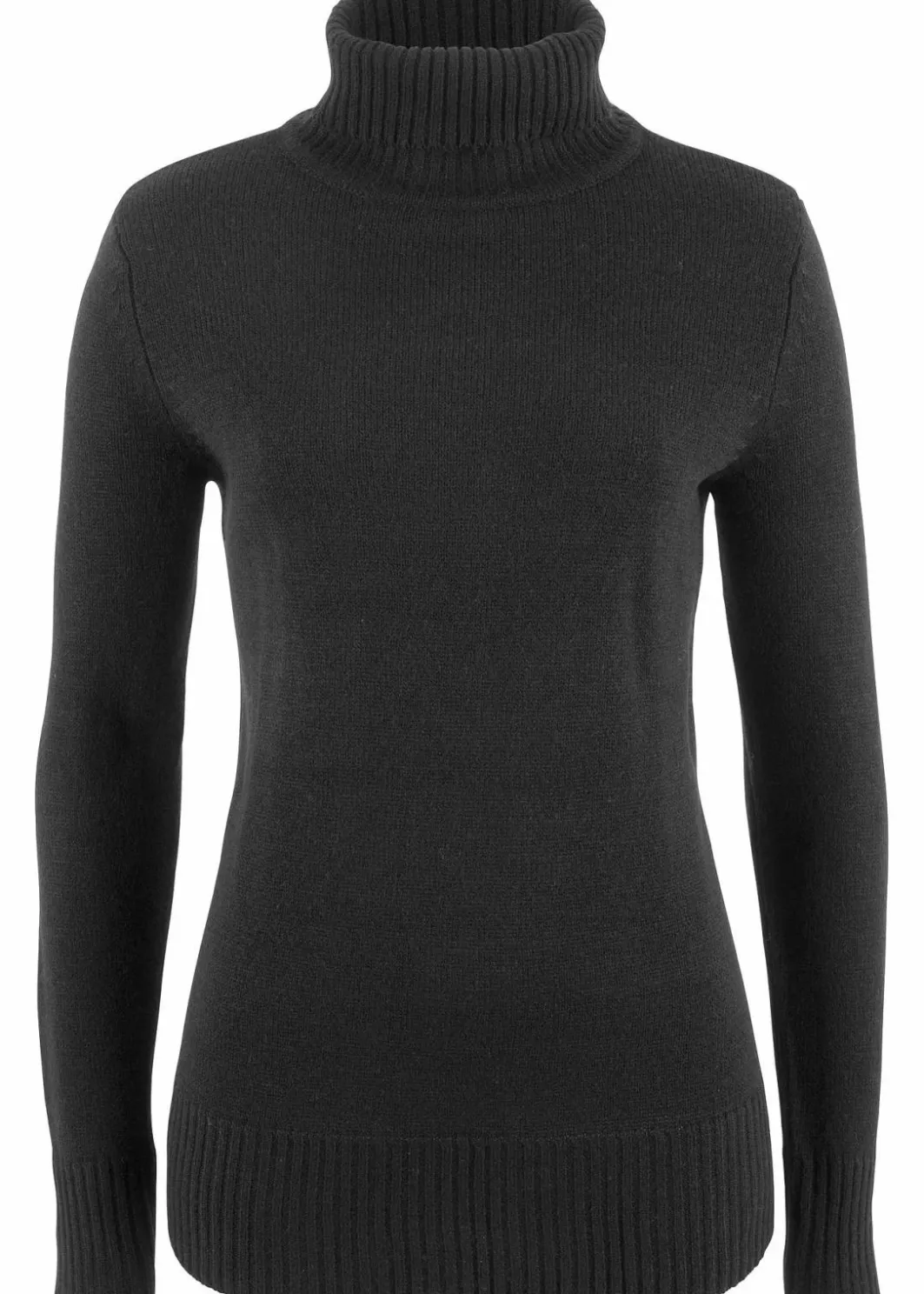 Damen bonprix Strickmode|Pullover & Strickjacken|Basic Rollkragenpullover