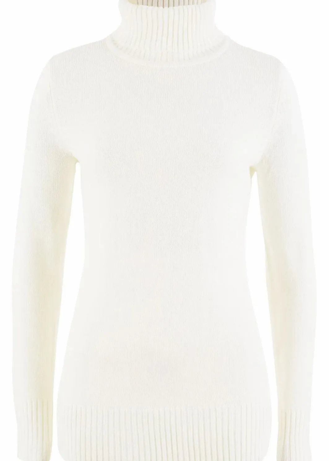 Damen bonprix Strickmode|Pullover & Strickjacken|Basic Rollkragenpullover