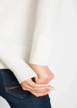 Damen bonprix Strickmode|Pullover & Strickjacken|Basic Rollkragenpullover