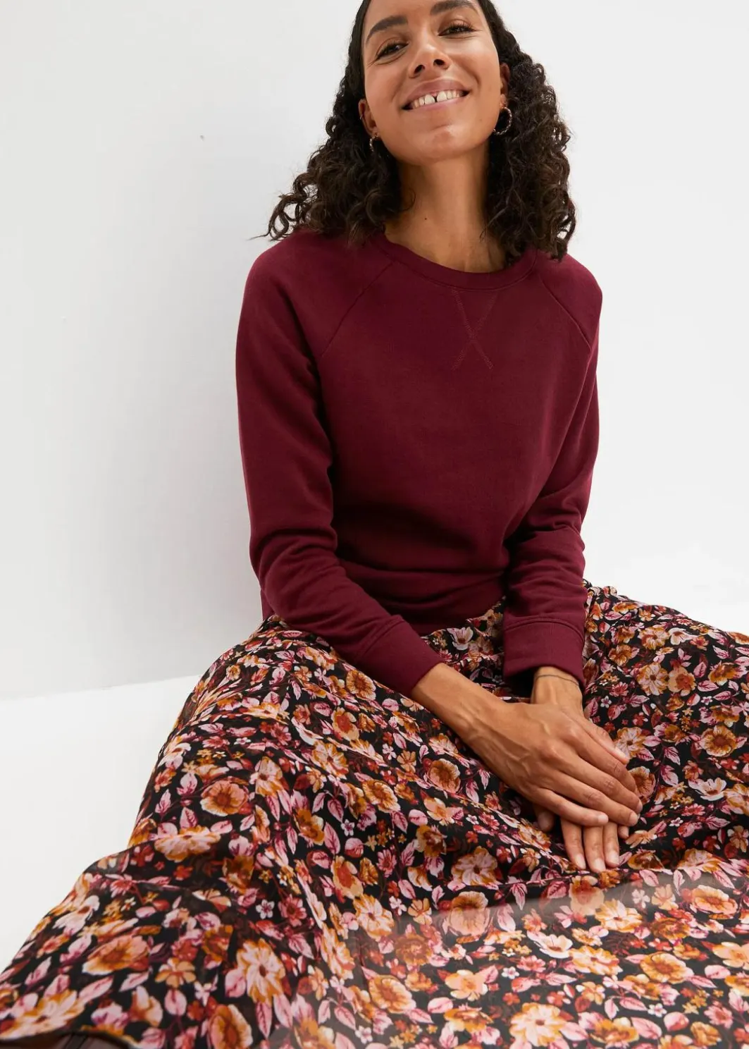 Damen bonprix Sweat|Basics|Basic Sweatshirt