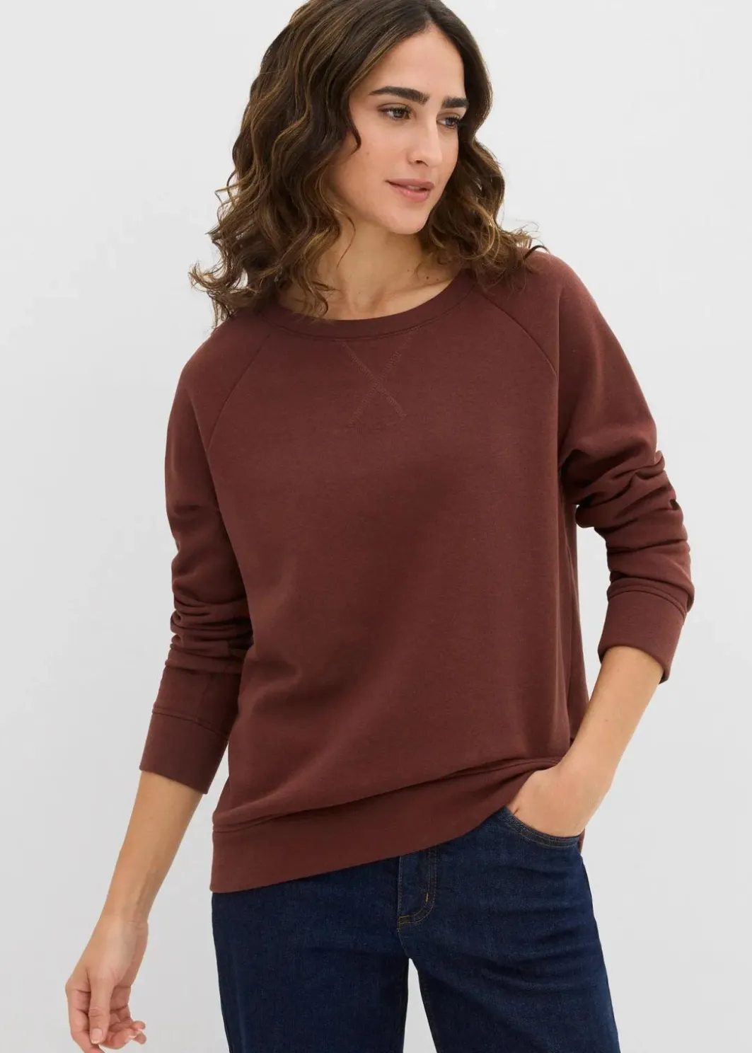 Hot Basic Sweatshirt Damen Sweat|Basics