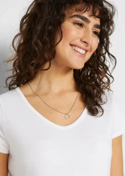 Damen bonprix Bekleidung·Blazer|Nachhaltigere Materialien|Basic Umstandsshirts aus Bio-Baumwolle, (2er-Pack)​