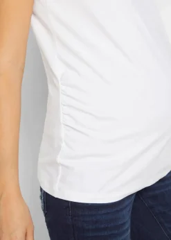 Damen bonprix Bekleidung·Blazer|Nachhaltigere Materialien|Basic Umstandsshirts aus Bio-Baumwolle, (2er-Pack)​