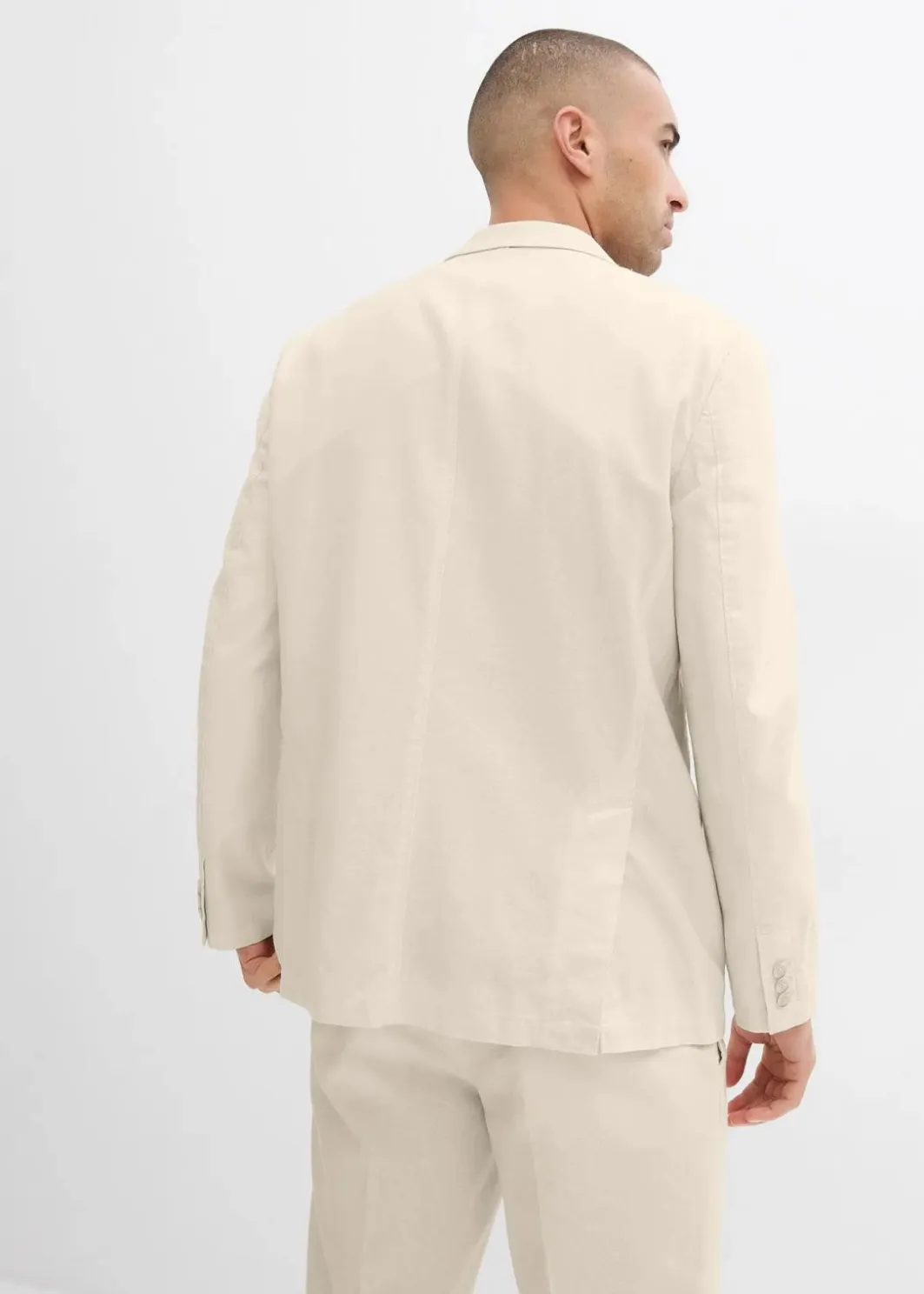 Clearance Baukasten Sakko mit Leinen, Regular Fit Herren Große Größen|Anzüge & Sakkos