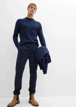 Herren bonprix Große Größen|Anzüge & Sakkos|Baukasten-Schlupfhose, Regular Fit