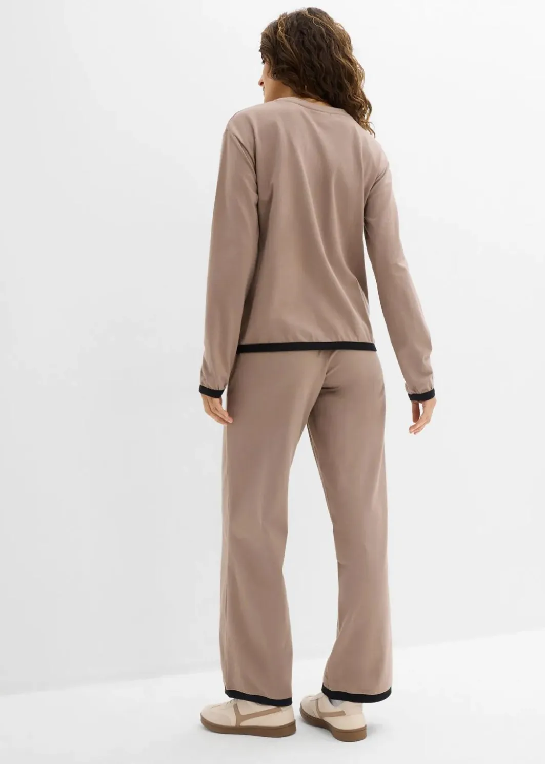 Damen bonprix Hosen|Bekleidung·Kleider|Baumwoll - Jogginganzug (Doppelpack 2-tlg. Set)