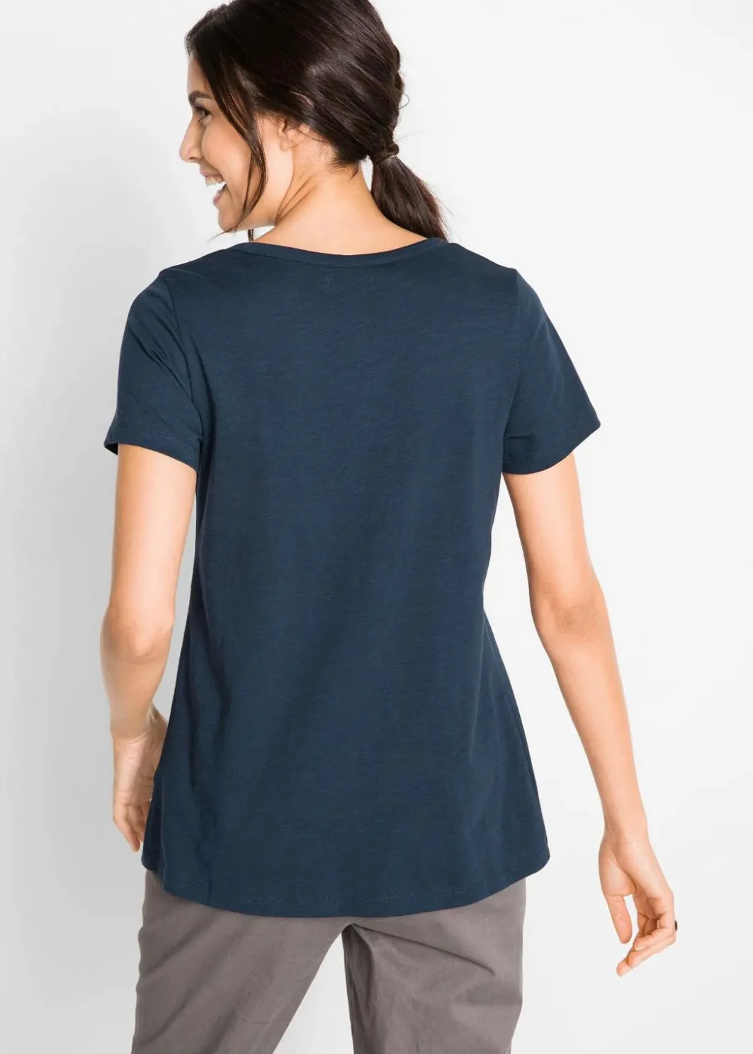 Discount Baumwoll Flammgarn-Shirt, Kurzarm Damen Shirts & Tops|Nachhaltigere Materialien