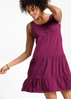 Clearance Baumwoll Jerseykleid, kurz Damen Kleider|Bekleidung·Pullover & Strickjacken