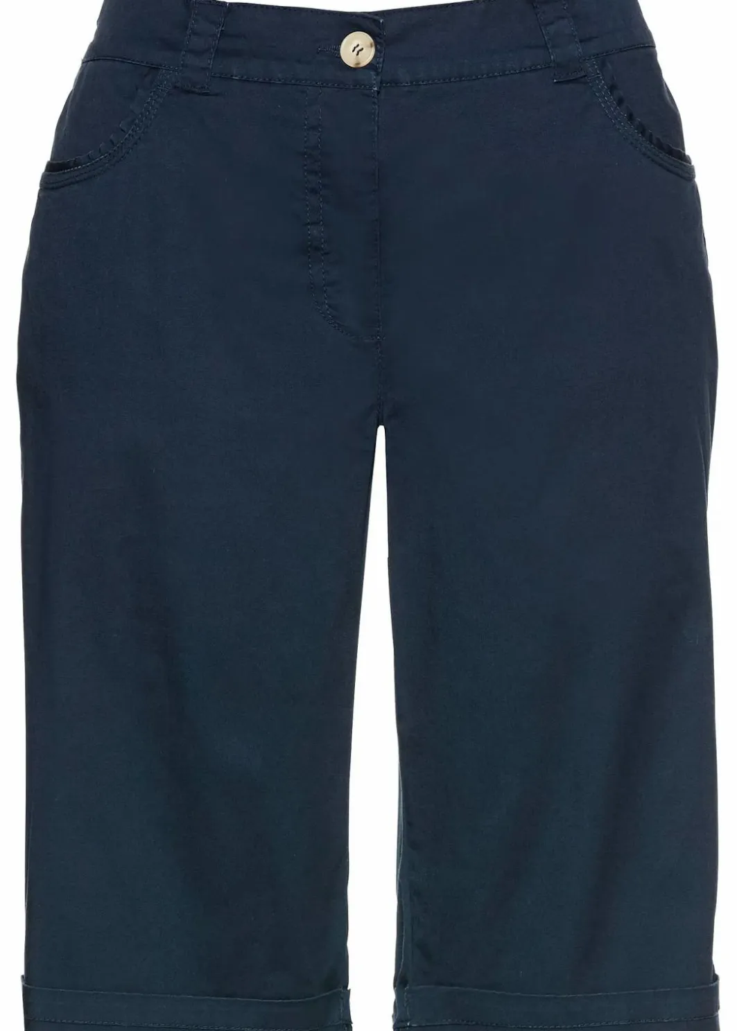 Sale Baumwoll Papertouch-Bermuda mit Bequembund Damen Bekleidung·Outdoorbekleidung|Bekleidung·Kleider