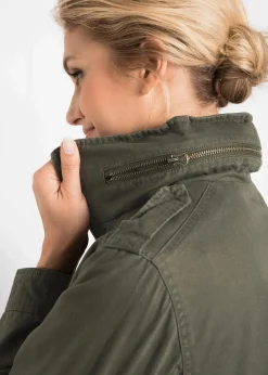 Damen bonprix Bekleidung·Hosen|Jacken & Mäntel|Baumwoll Parka mit Jerseyfutter