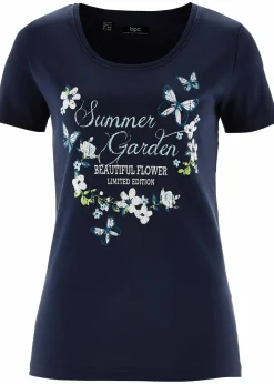 Outlet Baumwoll Shirt, Kurzarm Damen Nachhaltigere Materialien|Shirts & Tops