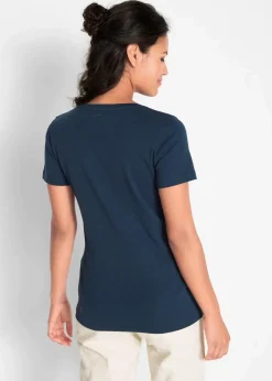 Outlet Baumwoll Shirt, Kurzarm Damen Nachhaltigere Materialien|Shirts & Tops