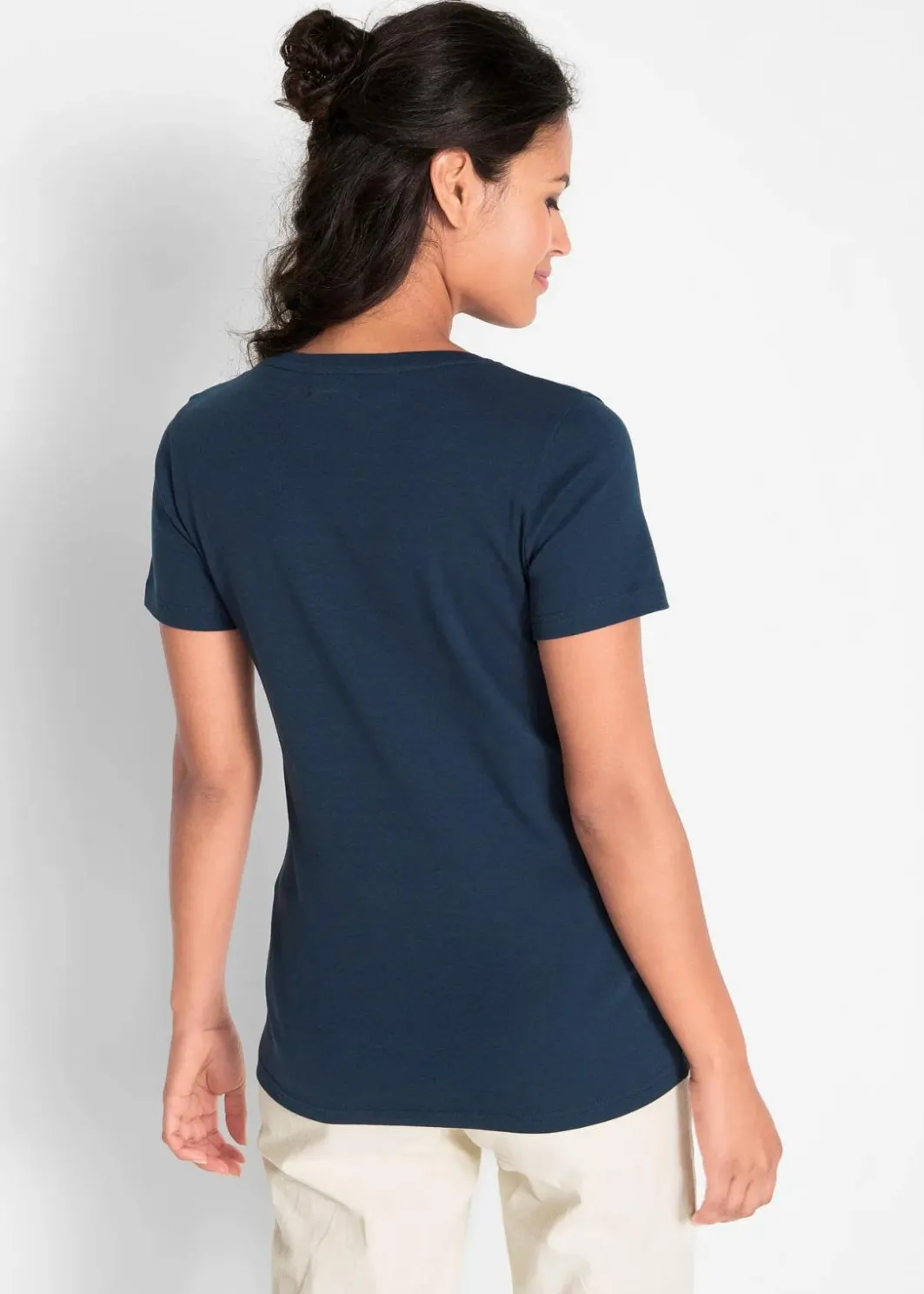 Outlet Baumwoll Shirt, Kurzarm Damen Nachhaltigere Materialien|Shirts & Tops