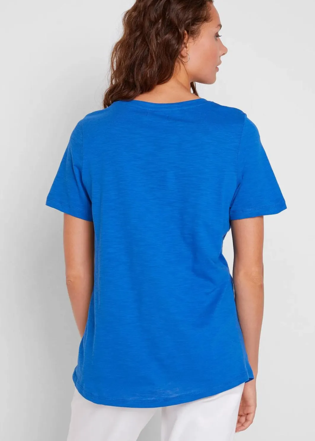 Outlet Baumwoll Shirt mit Druck Damen Shirts & Tops|Nachhaltigere Materialien