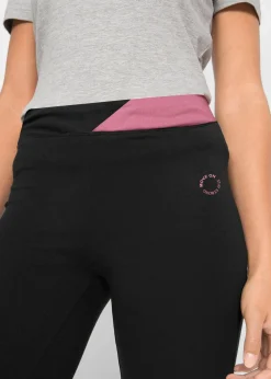 Damen bonprix Bekleidung·Sweat|Bekleidung·Kleider|Baumwoll Sporthose mit Stretch, Bootcut